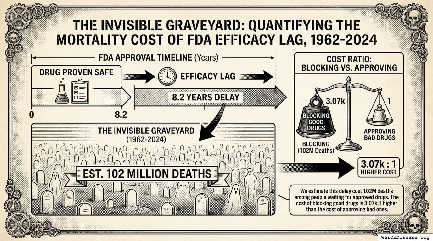 THE INVISIBLE GRAVEYARD: QUANTIFYING THE MORTALITY COST OF FDA EFFICACY LAG